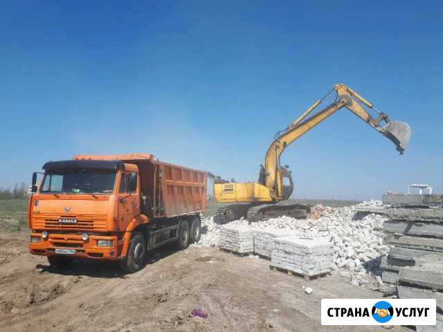 Грузоперевозки самосвал 20 тонн,песок,щебень,демон Волгоград - изображение 1