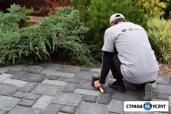 Укладка тротуарной плитки и брусчатки Самара