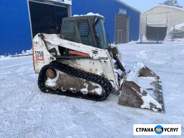 Гусеничный мини-погрузчик Bobcat аренда Санкт-Петербург - изображение 1