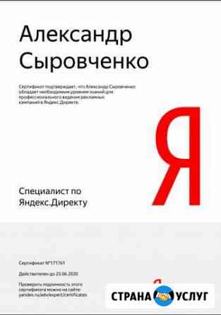 Настройка Контекстной рекламы Яндекс Директ и Гугл Воронеж