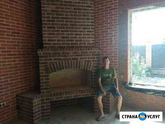 Барбекю (уличная печь, мангал) из кирпича на заказ Краснодар