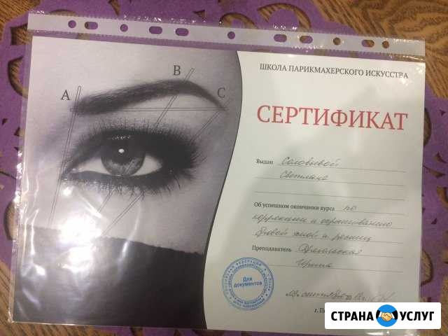Окраска и коррекция бровей и ресничек Псков - изображение 1