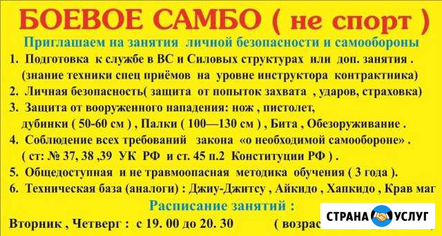 Боевое Самбо (не спорт ) Ульяновск - изображение 1