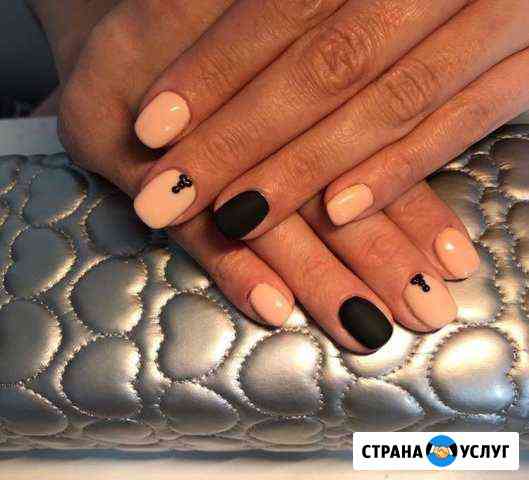 Маникюр и педикюр наращивание гелем и шеллак Красногорск
