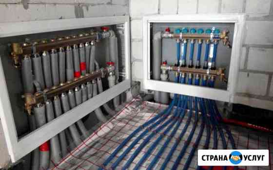 Монтаж отопительных систем, теплые водяные полы Керчь