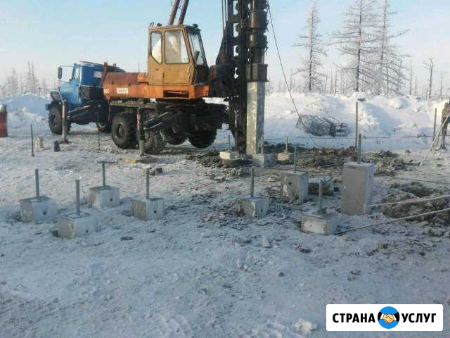 Свайные и бурильные работы, забивка свай, лидерное Новый Уренгой - изображение 1