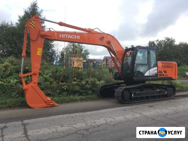 Аренда гусеничного экскаватор Hitaci, Гидромолот Вологда - изображение 1