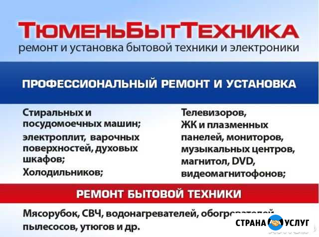 Ремонт бытовой техники Тюмень - изображение 1