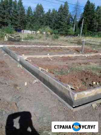 Фундамент армированный, монолитные работы Ижевск