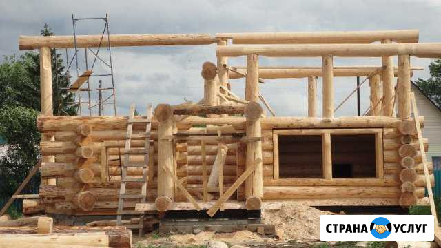 Рубленные дома бани из бревна технология Post&Beam Кольцово - изображение 1