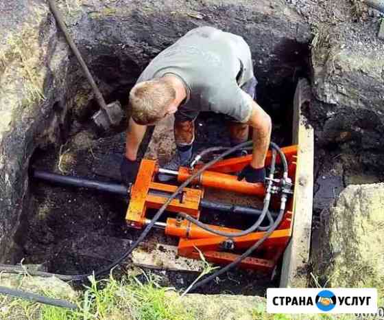 Прокол под дорогой вместо гнб водопровод Оренбург