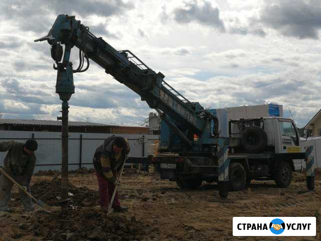 Аренда Ямобура/Ямобур/Бурение/Монтаж шпунта, лэп Бронницы - изображение 1