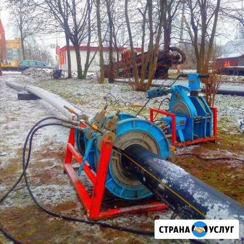 Сварка пайка пнд пэ труб вода газ встык и муфтами Санкт-Петербург - изображение 1