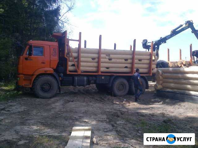 Лесовоз (вездеход) с гидроманипулятором, кран-борт Пермь - изображение 1