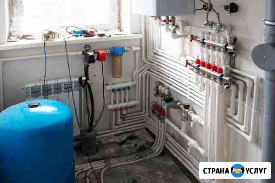 Отопление, теплые полы, водопровод, котельные Крымск