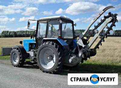Услуги Бары траншеекопателя-грунтореза. мтз-82 Коломна