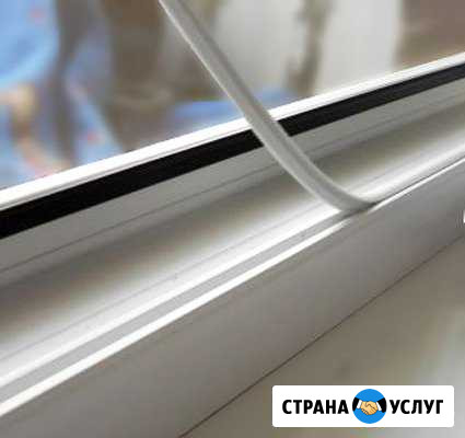 Установка заглушки в паз штапика Красноярск - изображение 1