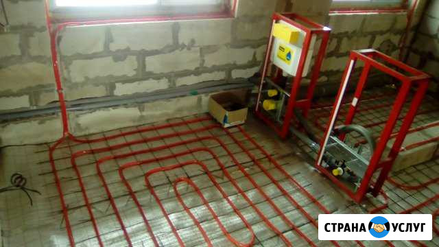 Монтаж теплых полов, Систем отопления, котельных Геленджик - изображение 1