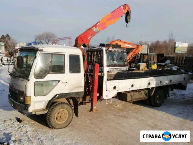 Грузовик с краном 5/3т, 12/3т, эвакуатор 5-12 т Хабаровск - изображение 1