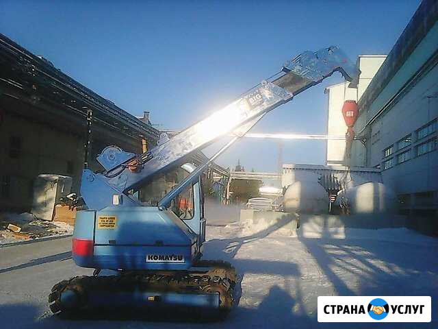 Гусеничный Ямобур кран 5тн Москва - изображение 1