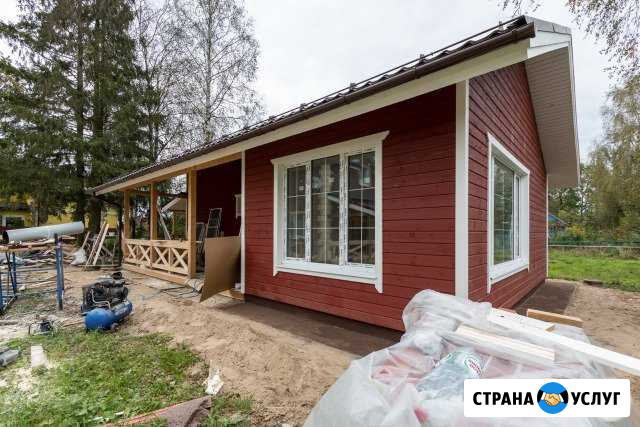 Каркасное брусовое строительство. Дома бани кровля Красноярск - изображение 1