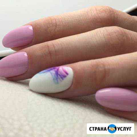 Маникюр, покрытие гель-лак (шеллак) наращивание+ди Истра