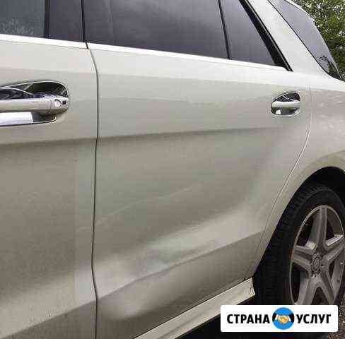 Удаление вмятин на а/м без покраски. Градобой Пятигорск
