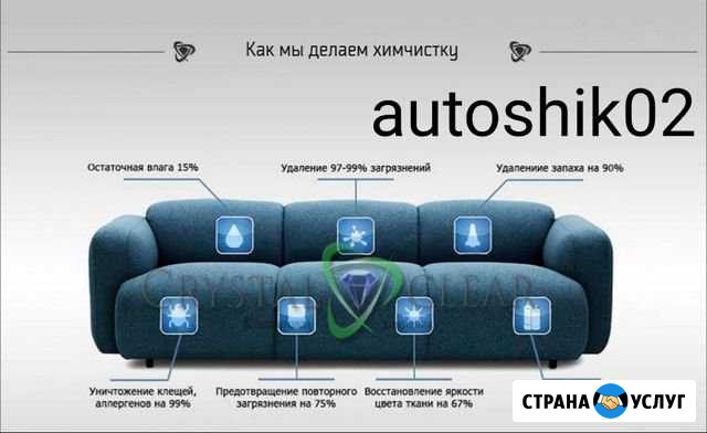 Химчистка мягкой мебели.Химчистка авто Стерлитамак - изображение 1