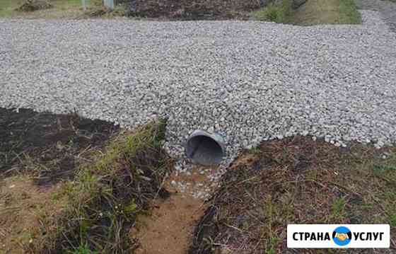 Заезд через канаву под ключ. Въезд на участок Агалатово