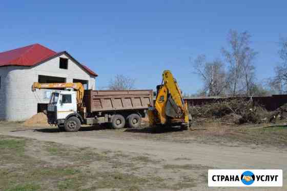 Услуги экскаватора- погрузчика Задонск