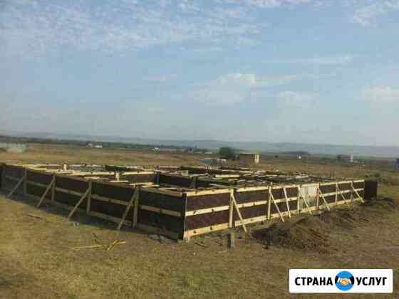 Заливаем фундамент Аргун
