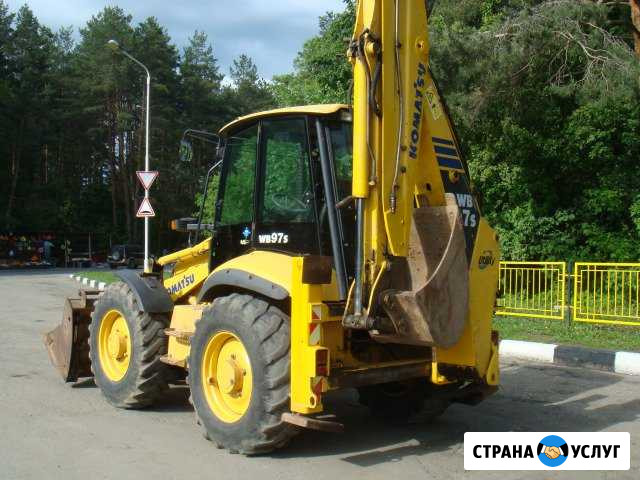 Услуги экскаватора-погрузчика komatsu Пенза - изображение 1
