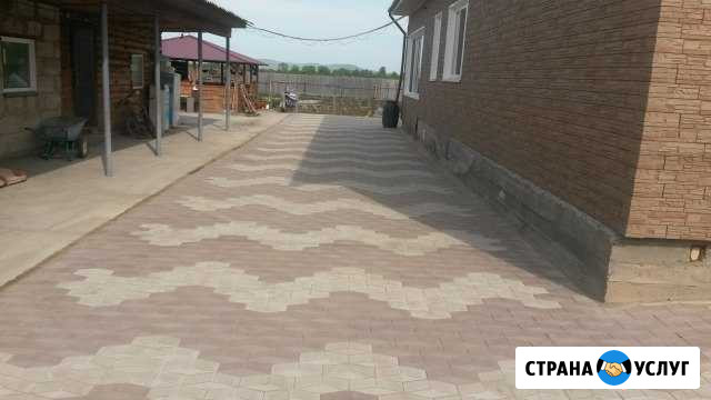 Укладка тротуарной плитки (брусчатки) Абакан - изображение 1