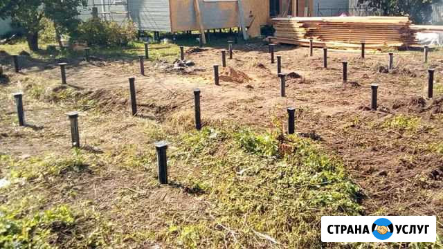 Монтаж винтовых свай в Зеленодольске, в Казани Нижние Вязовые - изображение 1