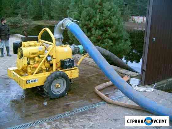 Аренда мощных насосов и мотопомп для откачки воды Волгоград