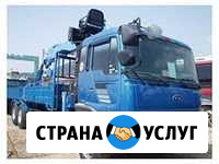 Услуги манипулятора кран 7т, 21 м,борт 12т,9.0 м,В Липецк - изображение 1