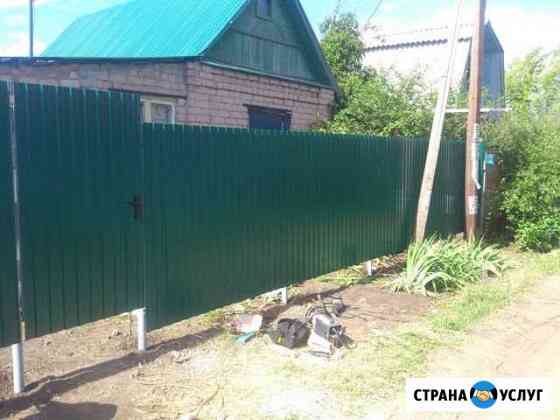 Забор из профнастила под ключ Таганрог
