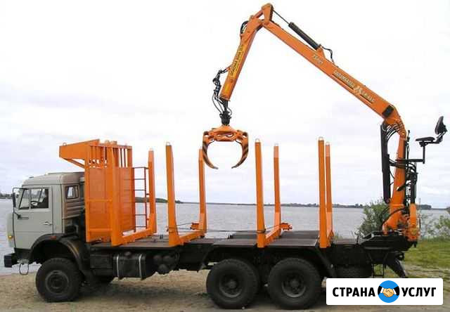Услуги лесовоза Камаз с гидроманипулятором Онега - изображение 1