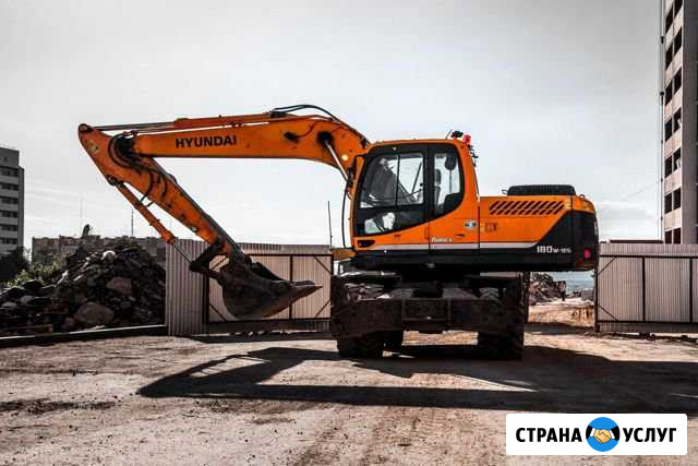 Аренда Экскаватора колёсного CAT Hyundai Doosan Волгоград - изображение 1