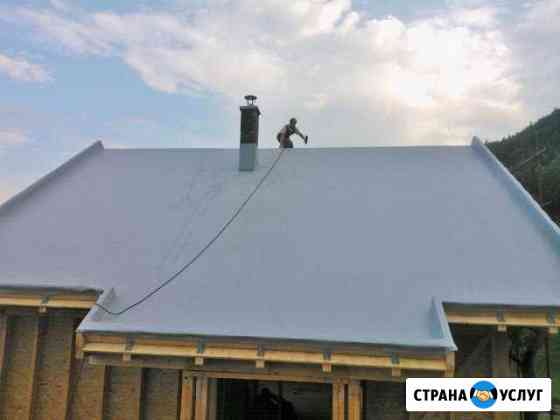 Кровля из пвх (мембрана), сборка срубов домов и ба Прибельский