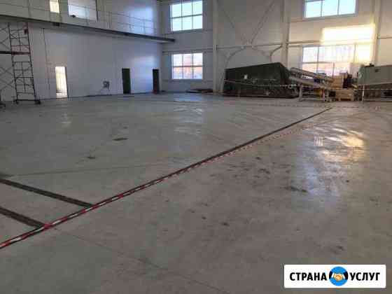 Бетонный промышленный пол, стяжка, полимер, топинг Борисоглебск