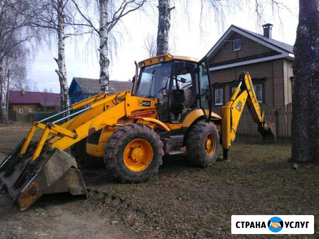 Услуги экскаватора погрузчика JCB Кострома - изображение 1