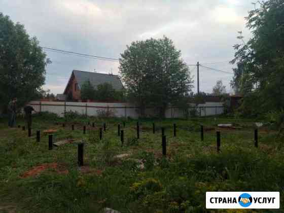 Винтовые сваи, фундамент на сваях Горбунки