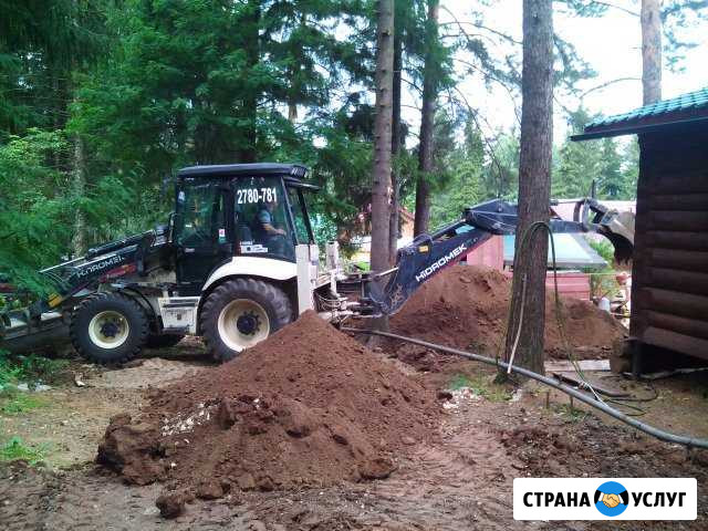 Экскаватор - погрузчик, Установка винтовых свай Пермь - изображение 1