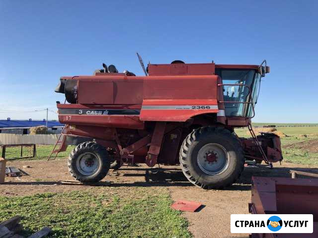 Уборка зерноуборочным комбайном case 2366 с жаткой Красный Яр - изображение 1