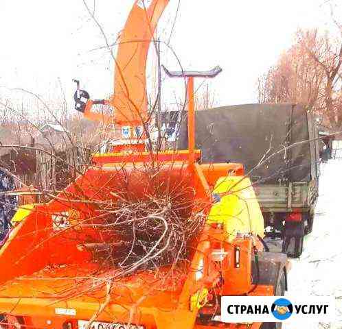 Аренда дробилки веток, древесины Москва