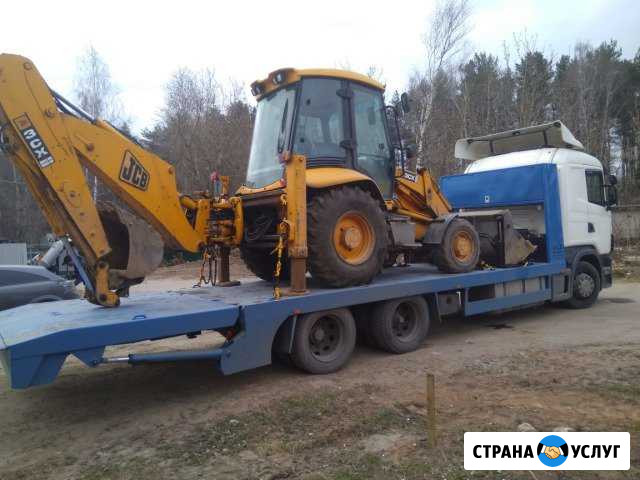 Перевозка спецтехники. Низкорамный эвакуатор, трал Пушкино - изображение 1