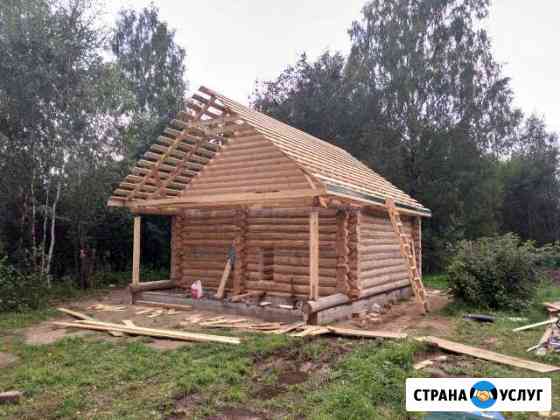 Срубы, каркасы, кровля, дома из оцилиндровки Бор