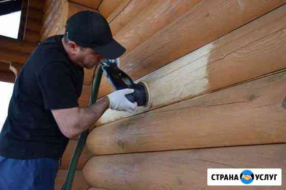 Шлифовка Festool,покраска маслом,герметизация Зеленодольск