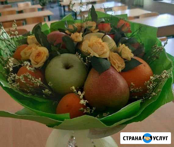 Букеты из фруктов,сладостей, орехов, колбас и пр Серпухов - изображение 1